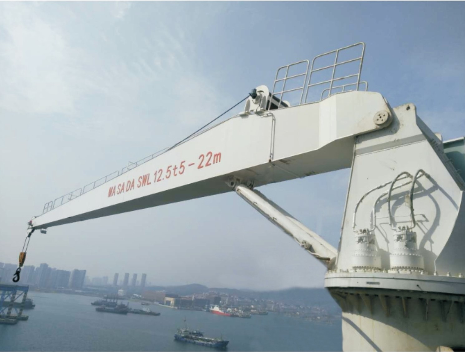 12.5T 5-22m Hydraulic Hose Handling Crane